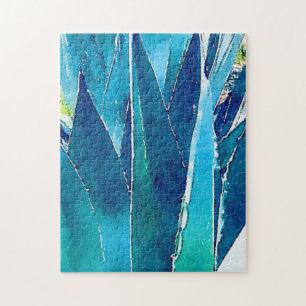 Difficile Moderne Turquoise Agave Puzzle