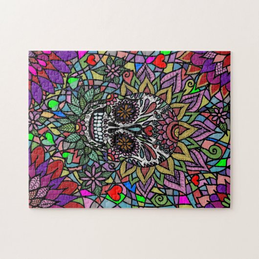 Difficile Skull Art Jigsaw Puzzle (Horizontal)