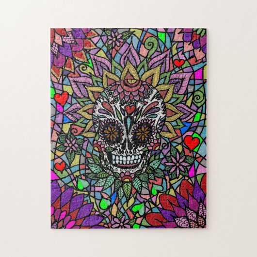 Difficile Skull Art Jigsaw Puzzle (Vertical)
