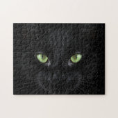 Difficile Tout Noir Chat 252 Pièce Jigsaw Puzzle (Horizontal)