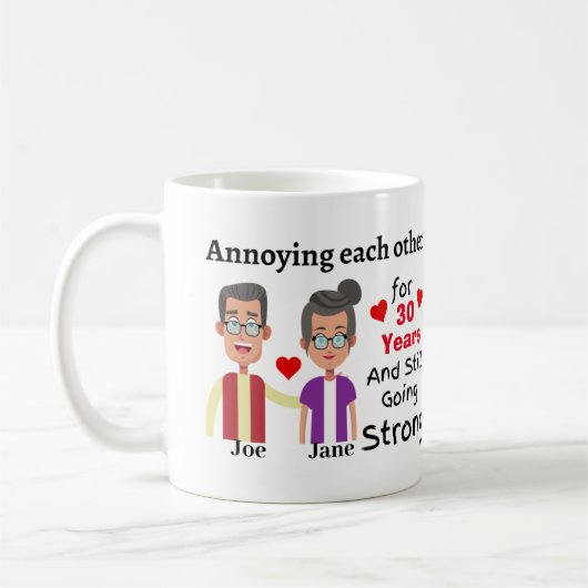 Difficulté l'une envers l'autre tasse de café (Gauche)