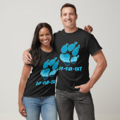 Diffurent Paw Print Furry Fursona T-shirt (Unisex)