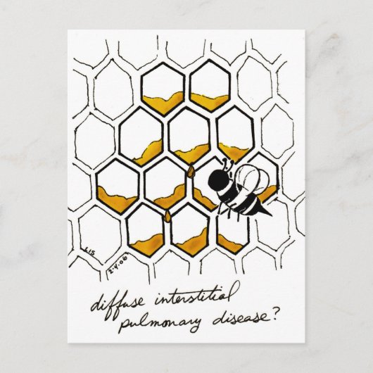 Diffuse Interstitiële longziekte briefkaart (Voorkant)
