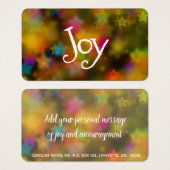 Diffuser la joie - Cartes de Message (Devant & derrière)