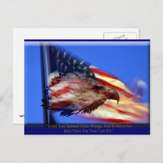 Diffuser votre carte postale Ailes (Devant / Derrière)