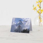 Diffuser votre devis d'ailes Carte de voeux pliée (Fleur jaune)