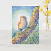 Diffusion de la carte de voeux légère (Fleur jaune)