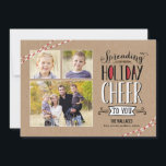 Diffusion du Carte photo de vacances de joie<br><div class="desc">Célébrez la saison avec cette carte de vacances moderne et élégante de Berry Berry Sweet. Visitez WWW.BERRYBERRYSWEET.COM pour plus de détails sur nos collections de vacances. Couleur arrière - plan personnalisable.</div>