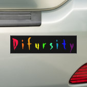 Difursiteit Bumpersticker (Op auto)