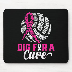 Dig for a Cure Breast Cancer Awareness Volleyball Muismat
