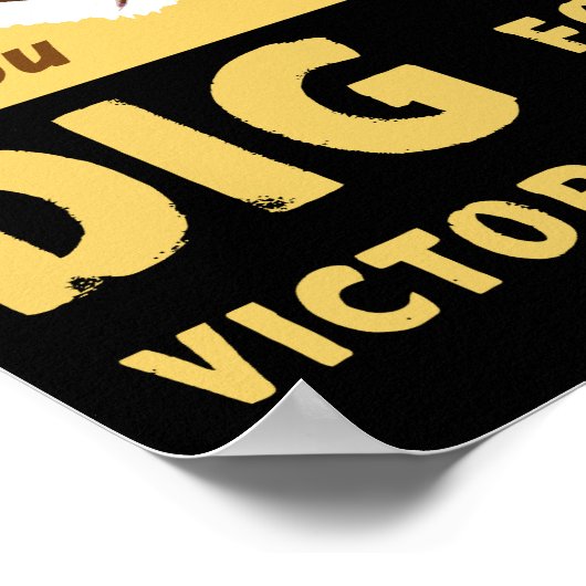 Dig for Victory Now - WWII Poster (Hoek)