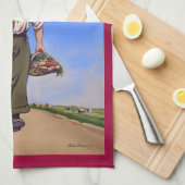  dig op Victory Poster Tea Towel Theedoek (Quarter Fold)