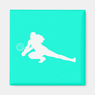 Dig Silhouette Magnet Turquoise Magneet