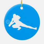 Dig Silhouette Ornament Blue (Achterkant)