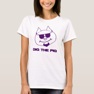 Dig The Pig Purple T-shirt