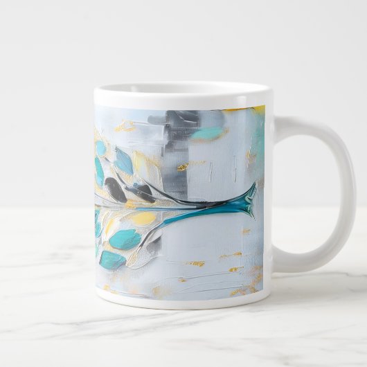 DigAI Sea Foam Bloom Jumbo Mug (Droite)