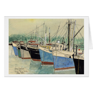 Digby, Nova Scotia, Vissende boten, Waterverf