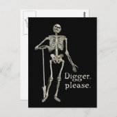 Digger, alsjeblieft briefkaart (Voorkant / Achterkant)