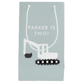 Digger Construction Birthday Party Gift Bag Klein Cadeauzakje
