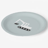 Digger Construction Birthday Party Minimal Bord (Gekanteld)