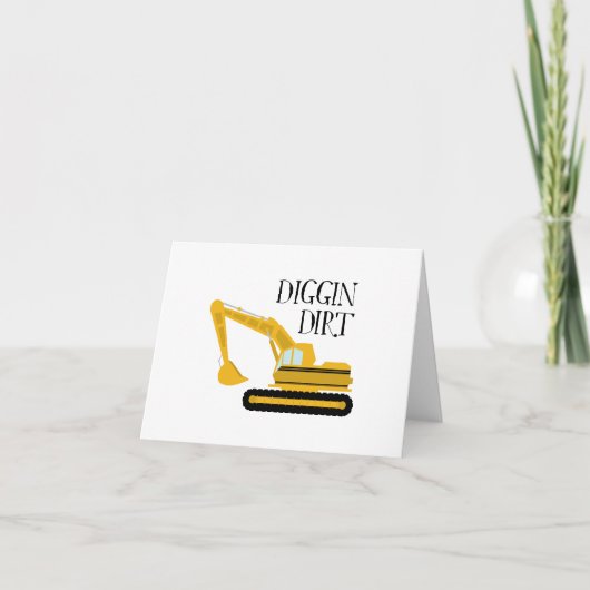 Diggin Dirt Bedankkaart (Voorkant)