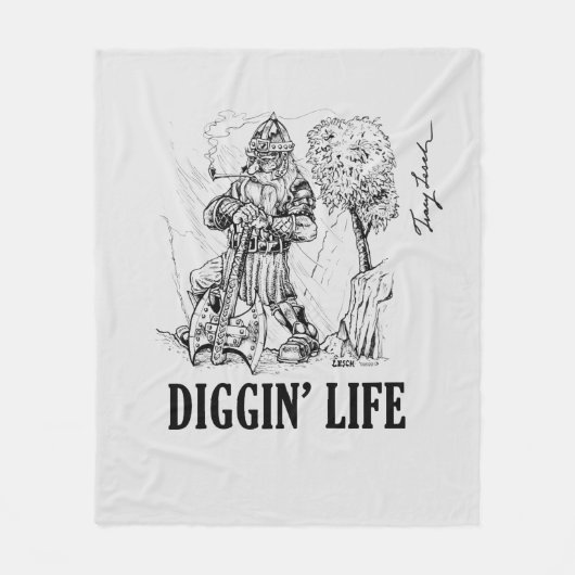 Diggin 'Life Fleece Dekbed Deken (Voorkant)