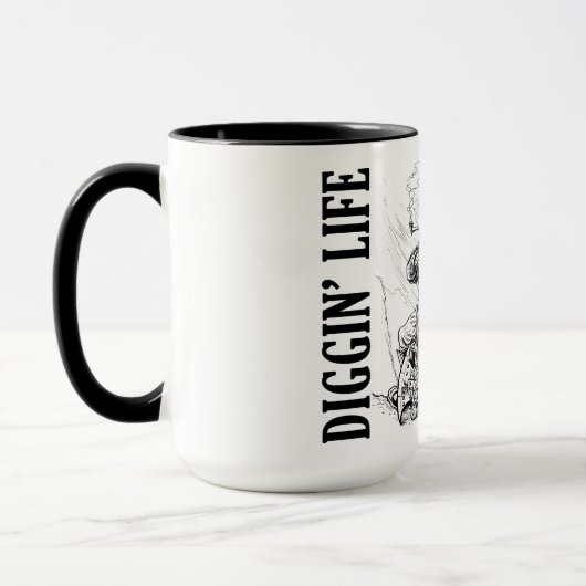 "Diggin' Life" Joueurs Combo Mug (Gauche)