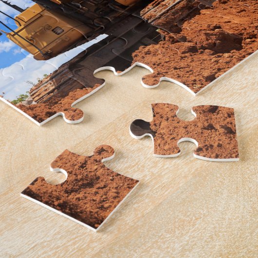 Digging Excavator Legpuzzel (Zijkant)