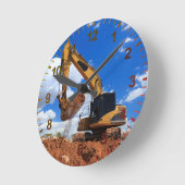 Digging Excavator Ronde Klok (Hoek)