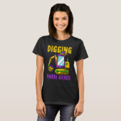 Digging Mardi Gras Cool Jester Excavator Construct T-shirt (Voorkant volledig)