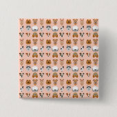 Diggity Do Dog Vierkante Button 5,1 Cm (Voorkant)