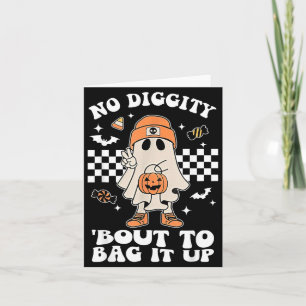 Diggity Gaat Halloween Spokengeest Inpakken Kaart