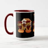 Diggity Hot Weenie Chiens Café Mug (Gauche)