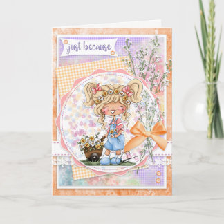 Digi Doodles gewoon omdat Wenskaart Kaart