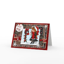 Digi Doodles Verzegeld met een Kiss-kerstkaart