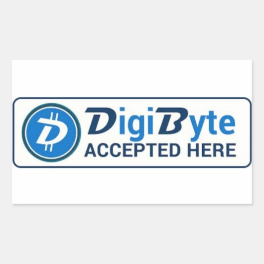 Digibytestickers Rechthoekige Sticker (Voorkant)