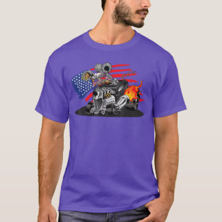 DigiRods Rat Rod Racer Amerikaanse Vlammende Hot R T-shirt
