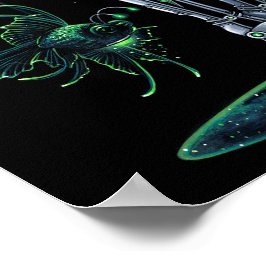 Digit Green Cybergoth Android Fairy Poster (Hoek)