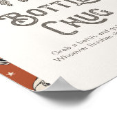 Digitaal 8x10 Western douchefles chug teken Poster (Hoek)