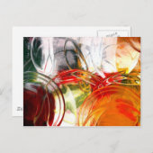 Digitaal Abstract Briefkaart (Voorkant / Achterkant)