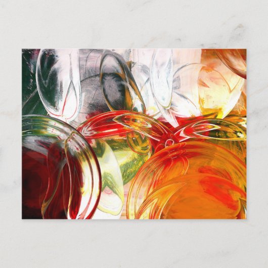 Digitaal Abstract Briefkaart (Voorkant)