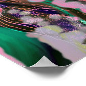 Digitaal Abstract poster canvas trendy decor (Hoek)