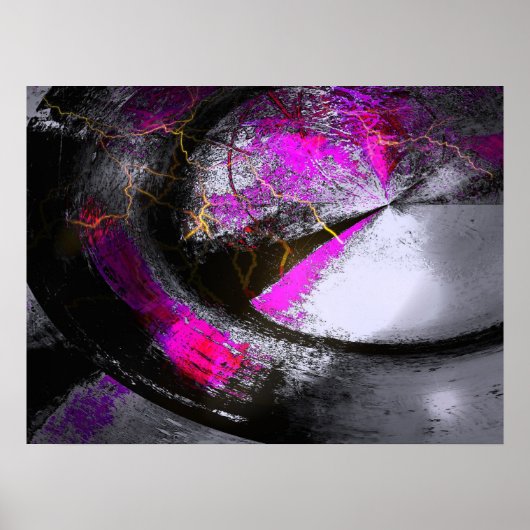 Digitaal Abstract Poster voor computerverf afdrukk (Voorkant)