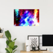 Digitaal Abstract Schilderkunst Print Poster (Thuiskantoor)