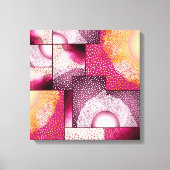 Digitaal Abstract Stipple Art Canvas (Voorkant)