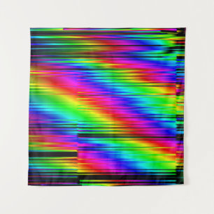 Digitaal Abstract: veelkleurig grafisch ontwerp. Wandkleed