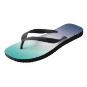 digitaal blauw flip flop ontwerp (Schuin)