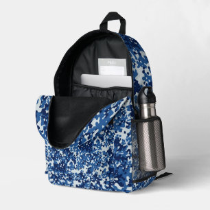 Digitaal Blauw Militair Patroon Bedrukte Rugzak