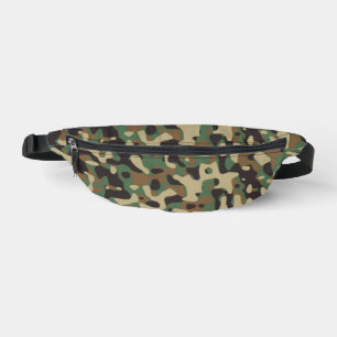 Digitaal bos militair camouflagepatroon heuptasje