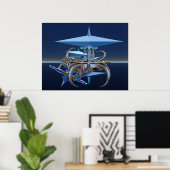 Digitaal componeren - science fiction crash poster (Thuiskantoor)